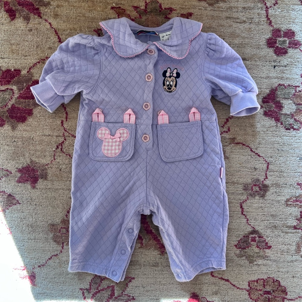 Vintage 90s Minnie Mouse Quilted Playsuit